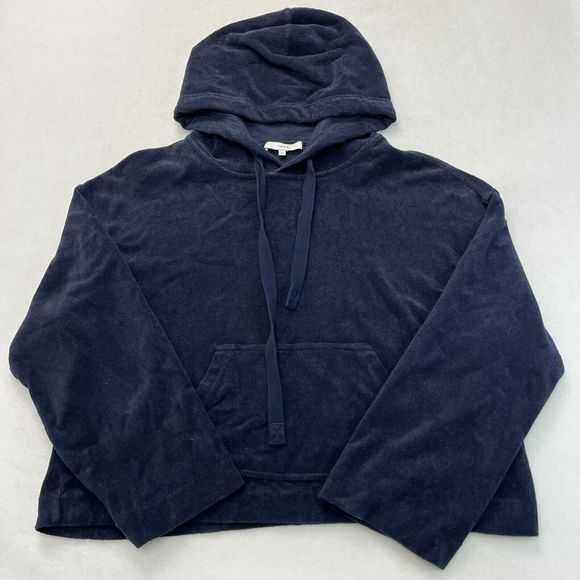 Vince  Women's Wide Sleeve Hoodie Size XS Navy Blue - Picture 2 of 8